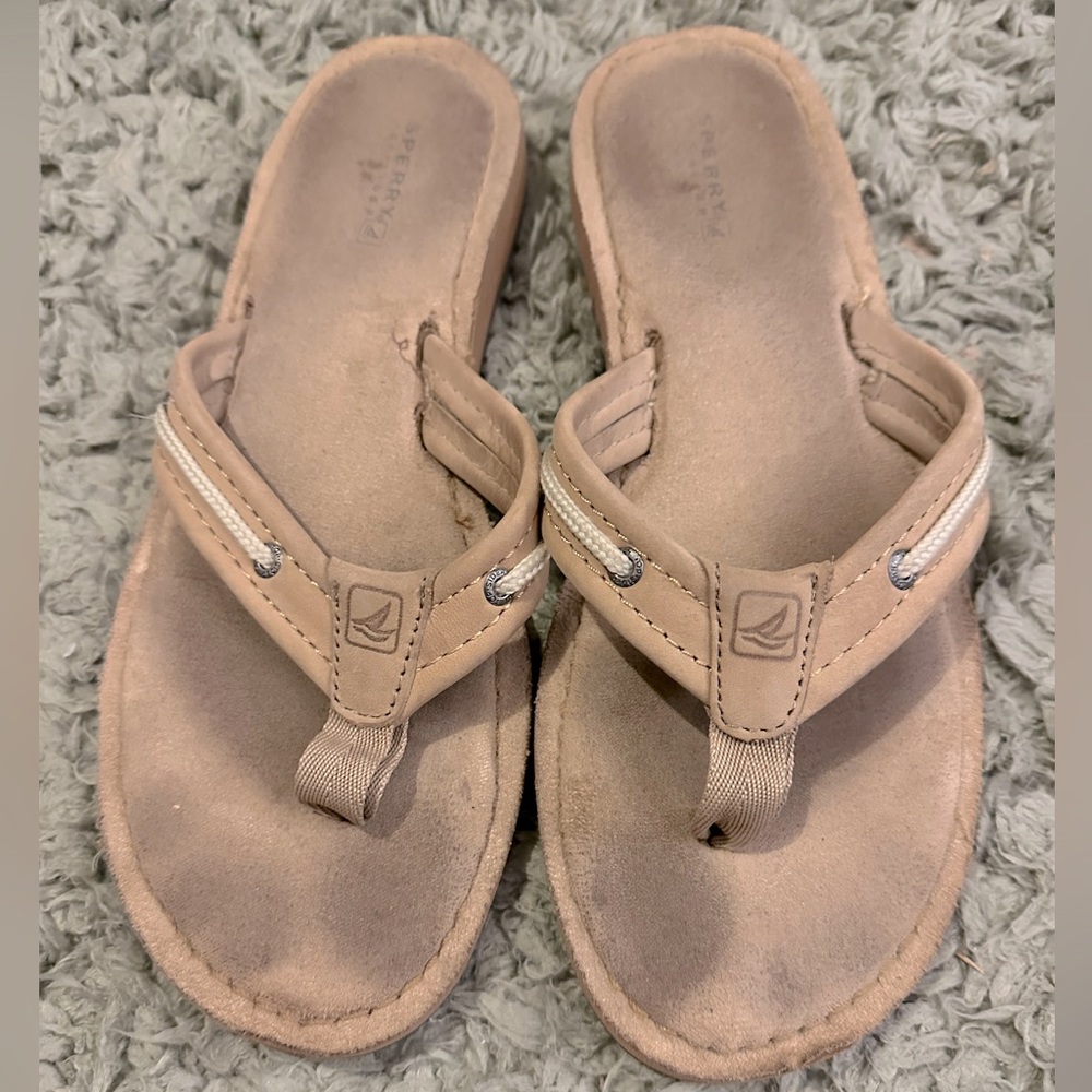 Sperry Flip Flops, size 8